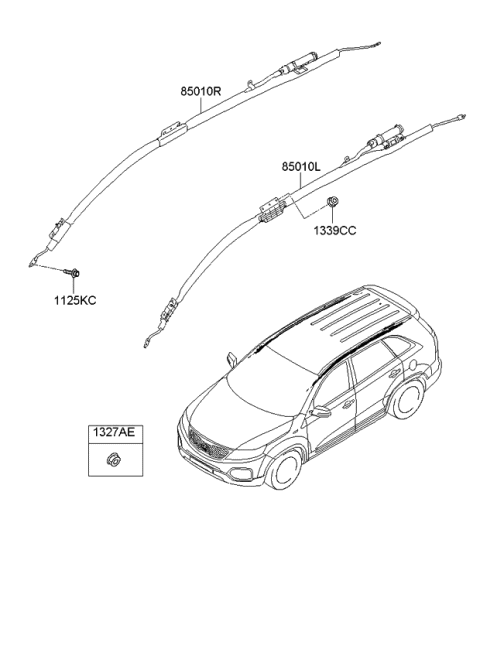 2010 Kia Sportage Air Bag System Diagram 1