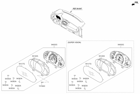 2012 Kia Sportage Instrument Cluster Diagram