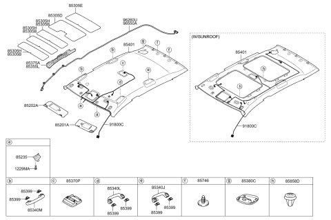 2013 Kia Sportage Reinforcement-Roof ABSORBER Diagram for 853703W000