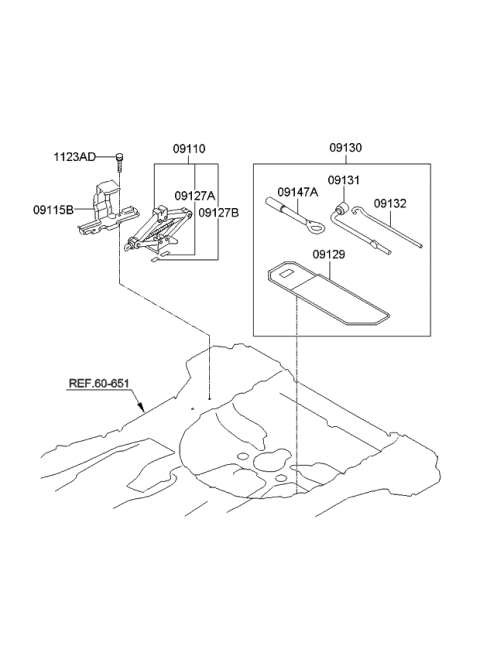 2010 Kia Sportage Hook-Towing Diagram for 091471H000