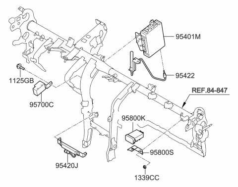 2012 Kia Sportage Unit Assembly-Bcm Diagram for 954003W832