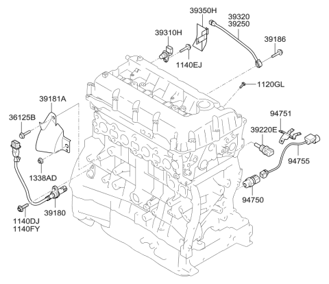 2012 Kia Sportage Electronic Control Diagram 1