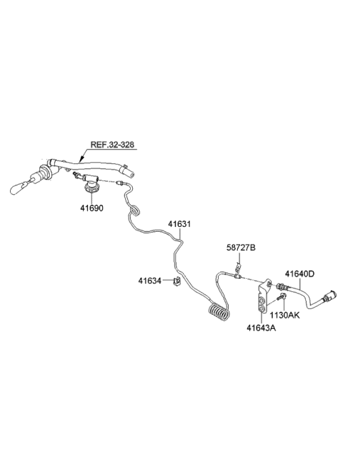 2012 Kia Sportage Regulator Assembly-Clutch Diagram for 416902S005