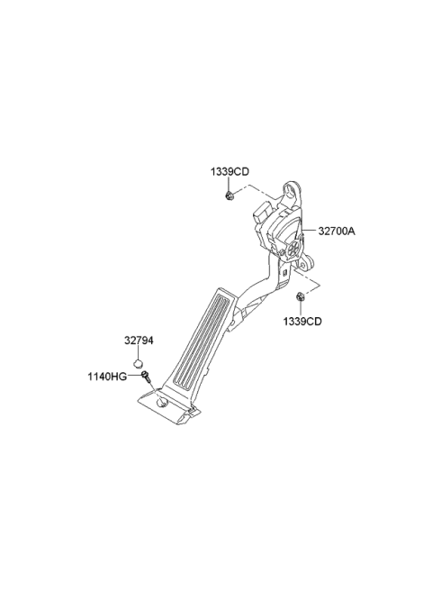 2011 Kia Sportage Accelerator Pedal Diagram