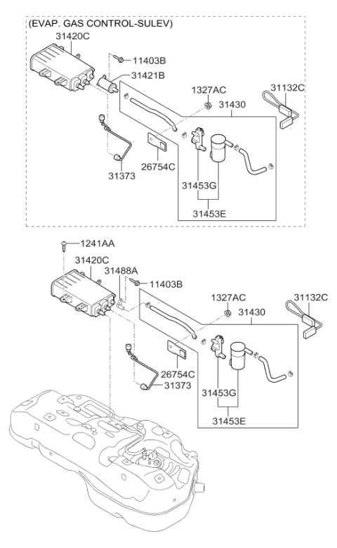 2011 Kia Sportage Fuel System Diagram 2