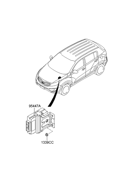 2010 Kia Sportage Transmission Control Unit Diagram