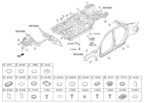 2020 Kia Optima Isolation Pad & Plug Diagram 1