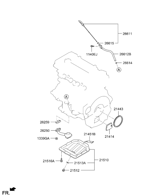 2020 Kia Optima Belt Cover & Oil Pan Diagram 3