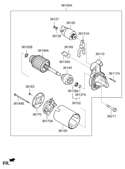 2020 Kia Optima Starter Diagram 1