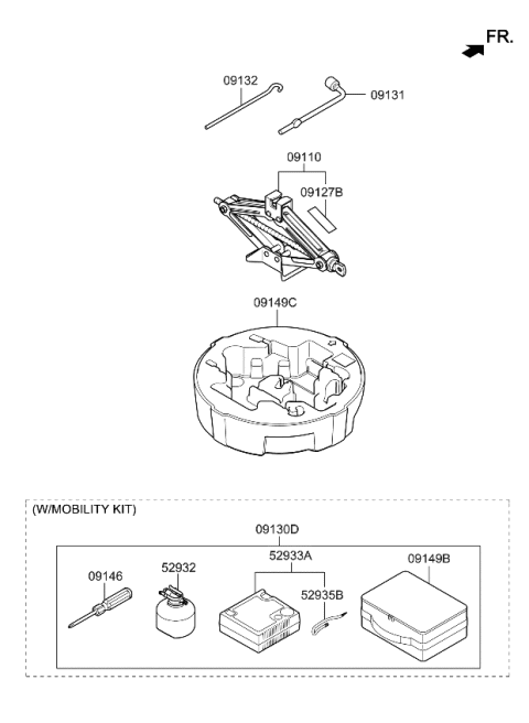 2019 Kia Optima Ovm Tool Diagram