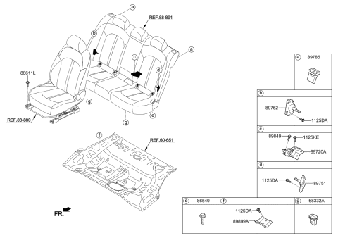 2019 Kia Optima Hardware-Seat Diagram