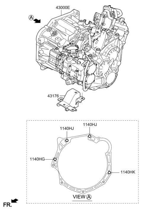 2020 Kia Optima Transaxle Assy-Manual Diagram