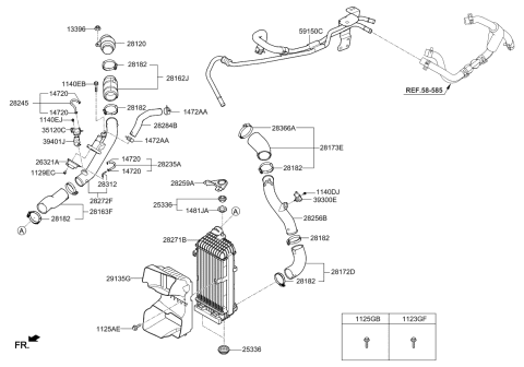 2020 Kia Optima Turbocharger & Intercooler Diagram 3