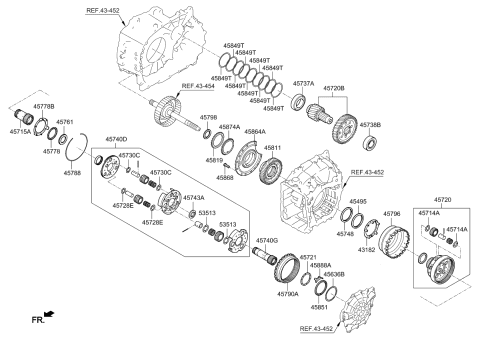 2020 Kia Optima Transaxle Gear-Auto Diagram 1