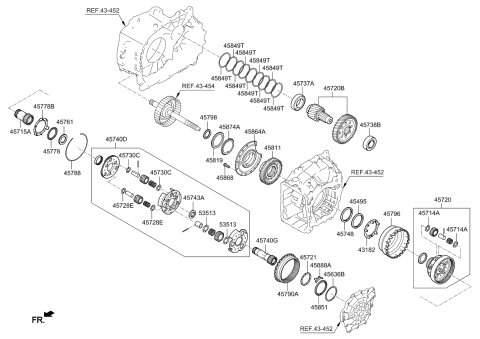 2019 Kia Optima Transaxle Gear-Auto Diagram 1