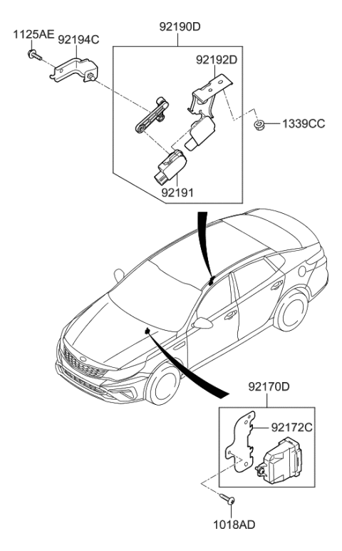 2020 Kia Optima Head Lamp Diagram 3