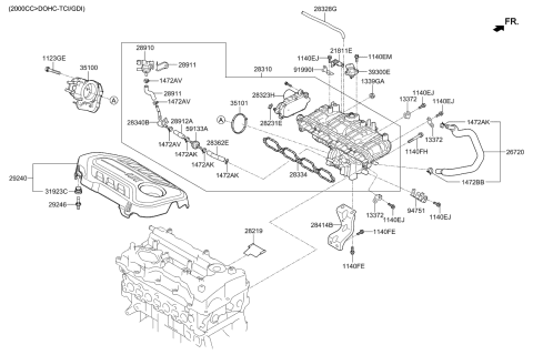 2020 Kia Optima Intake Manifold Diagram 5