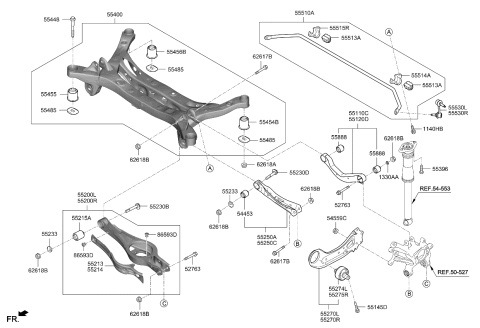 2020 Kia Optima Rear Suspension Control Arm Diagram