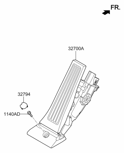 2020 Kia Optima Accelerator Pedal Diagram