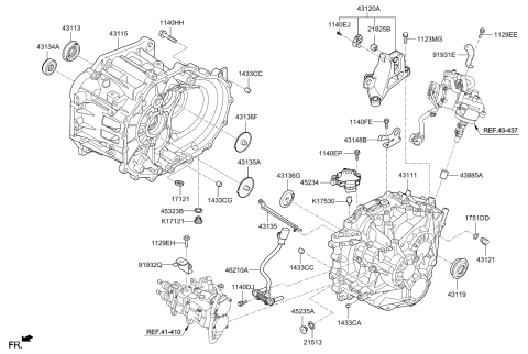 2020 Kia Optima Bracket-Wiring Mounting Diagram for 91931A5090