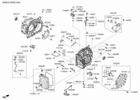 2020 Kia Optima Auto Transmission Case Diagram 2