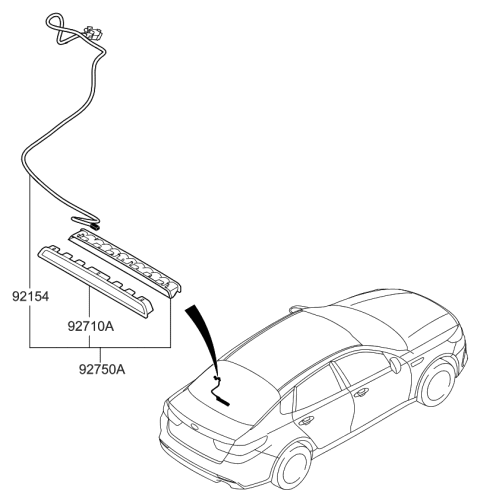 2019 Kia Optima High Mounted Stop Lamp Diagram