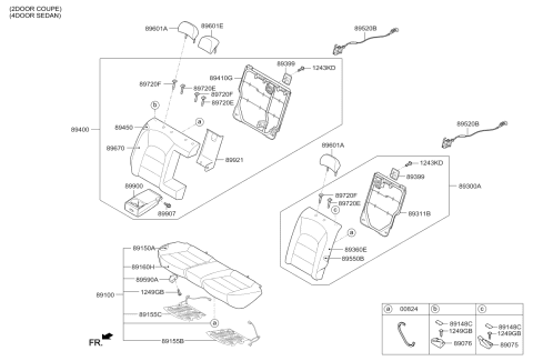 2015 Kia Forte 2ND Seat Diagram 2