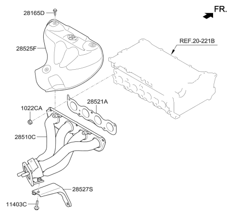 2016 Kia Forte Koup Exhaust Manifold Diagram 3