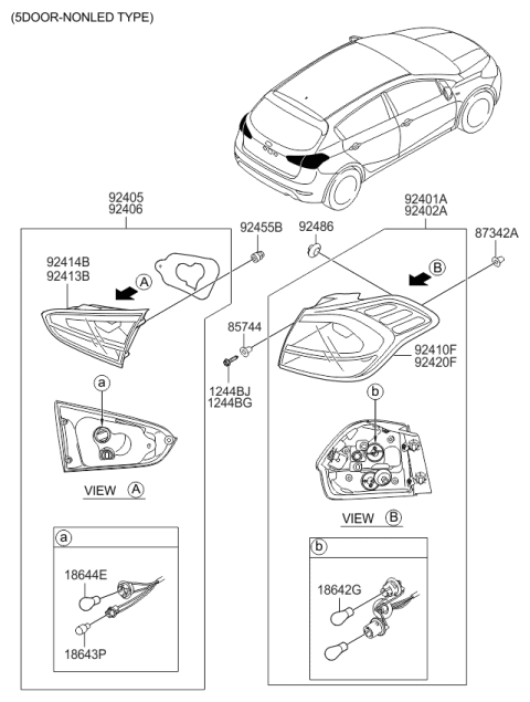 2014 Kia Forte Koup Rear Combination Lamp Diagram 3