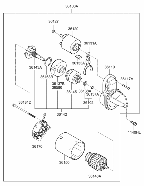 2016 Kia Forte Starter Diagram 3