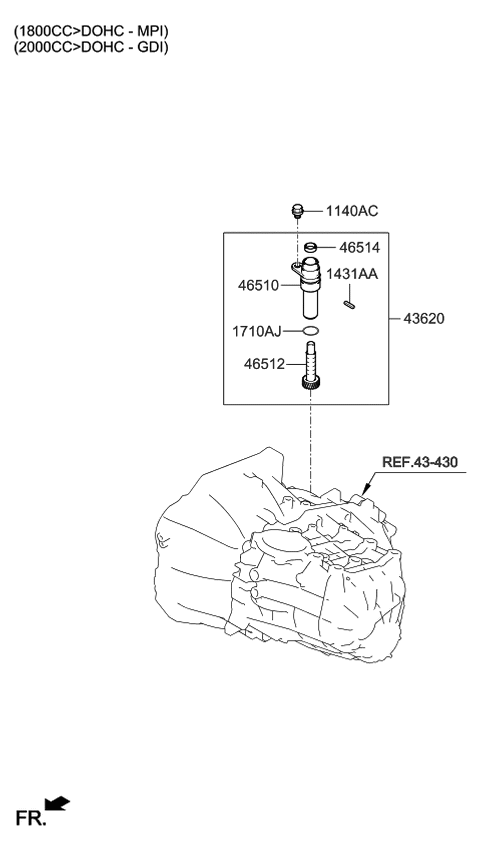 2015 Kia Forte Speedometer Driven Gear Diagram 1