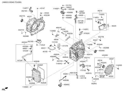 2014 Kia Forte Auto Transmission Case Diagram 4