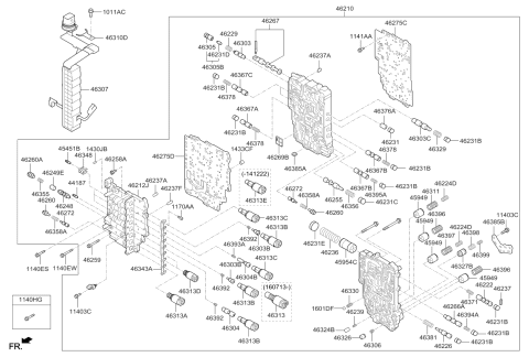 2016 Kia Forte Koup Transmission Valve Body Diagram 3