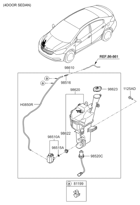 2016 Kia Forte Koup Windshield Washer Diagram 2