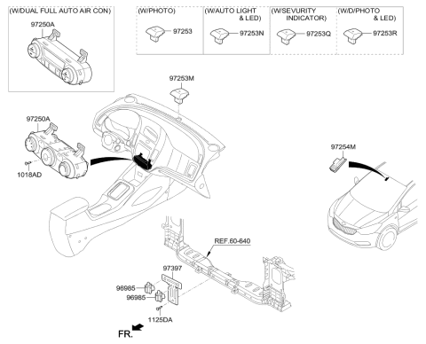 2016 Kia Forte Sensor-Photo Diagram for 972533X000