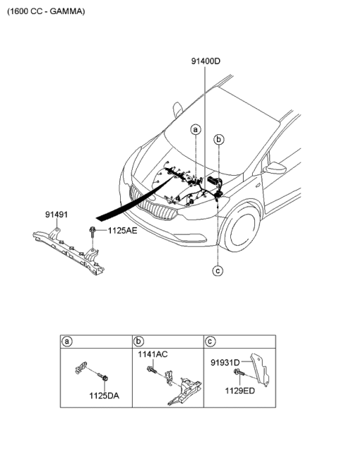 2014 Kia Forte Koup Protector-Wiring Diagram for 91971A7700