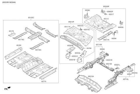 2015 Kia Forte Panel-Floor Diagram 2