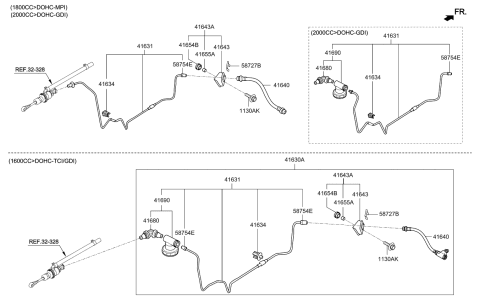 2014 Kia Forte Koup Regulator Assembly-Clutch Diagram for 41690A5100