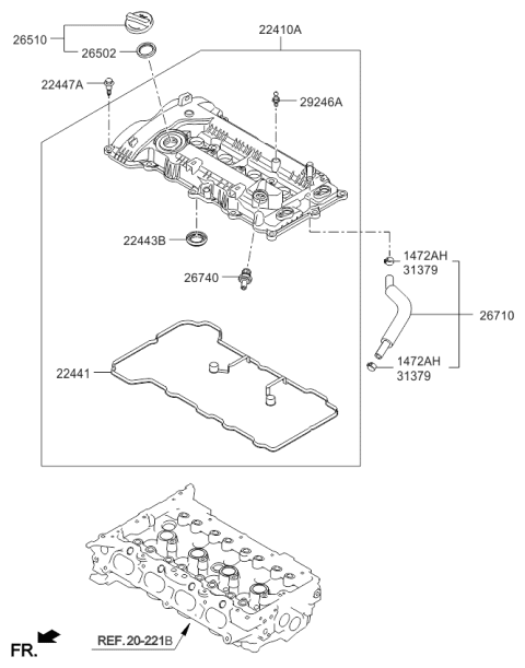 2016 Kia Forte Koup Rocker Cover Diagram 2