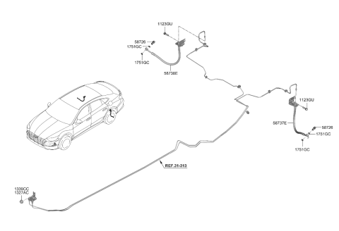 2022 Kia K5 Brake Fluid Line Diagram 2