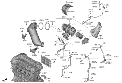 2023 Kia K5 Exhaust Manifold Diagram 2