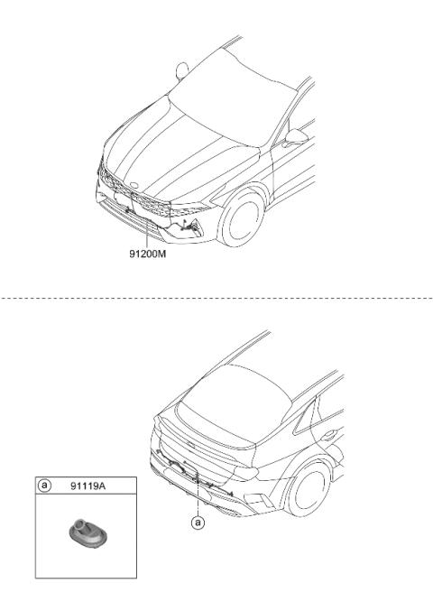 2023 Kia K5 Wiring Assembly-FEM Diagram for 91840L3010