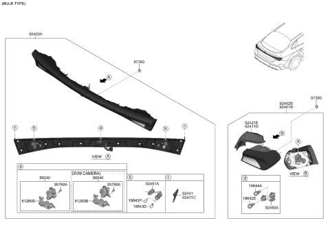 2024 Kia K5 FLANGE COVER-REAR CO Diagram for 92421L3000