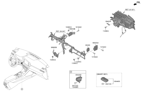 2021 Kia K5 Unit Assembly-ADAS PARKI Diagram for 99910L3100