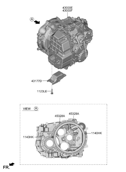 2021 Kia K5 Transmission Assembly-Dc Diagram for 430F02N035