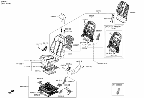 2022 Kia K5 Cushion Assembly-Fr Seat Diagram for 88100L3040HS4