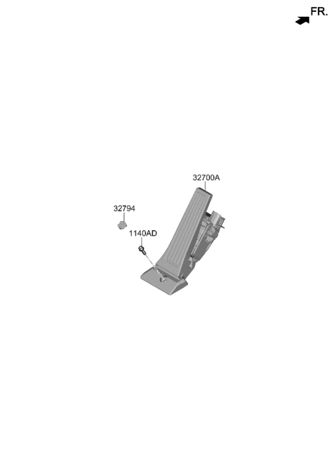 2021 Kia K5 Accelerator Pedal Diagram