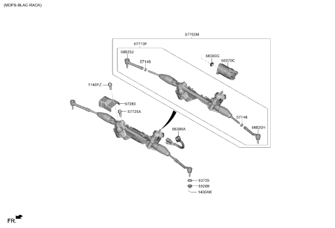 2021 Kia K5 Lead Wire Assembly-MDPS Diagram for 56396L1000