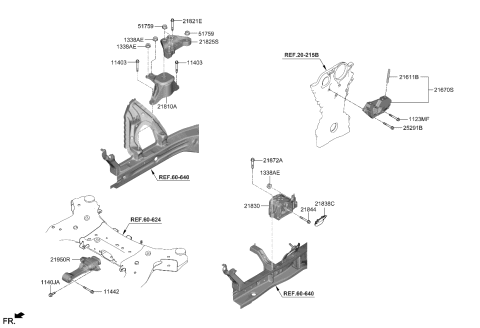 2022 Kia K5 Bracket Assembly-TRANSMI Diagram for 21830L0410