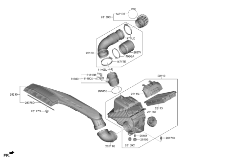 2023 Kia K5 Pad Diagram for 28229L1100